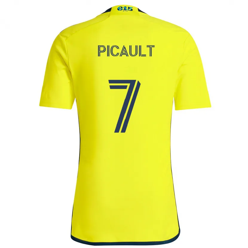 Danxen Kid Fafà Picault #7 Yellow Blue Home Jersey 2024/25 T-Shirt