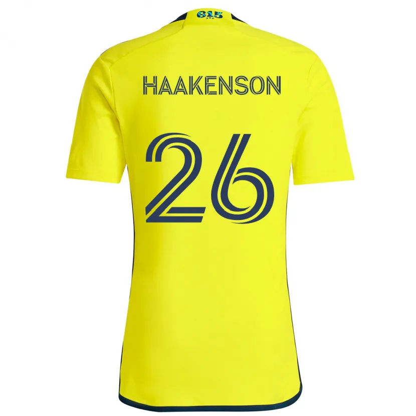 Danxen Kid Luke Haakenson #26 Yellow Blue Home Jersey 2024/25 T-Shirt