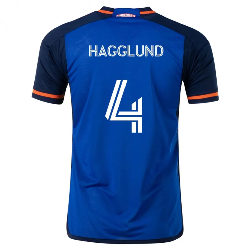 Danxen Kid Nick Hagglund #4 Blue White Home Jersey 2024/25 T-Shirt