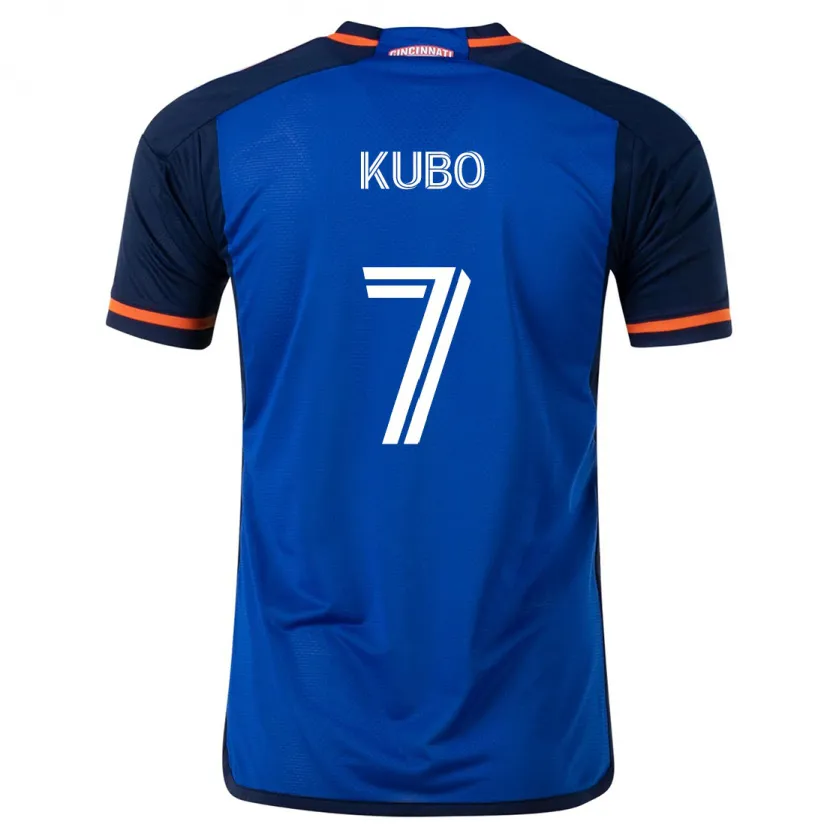 Danxen Kid Yuya Kubo #7 Blue White Home Jersey 2024/25 T-Shirt