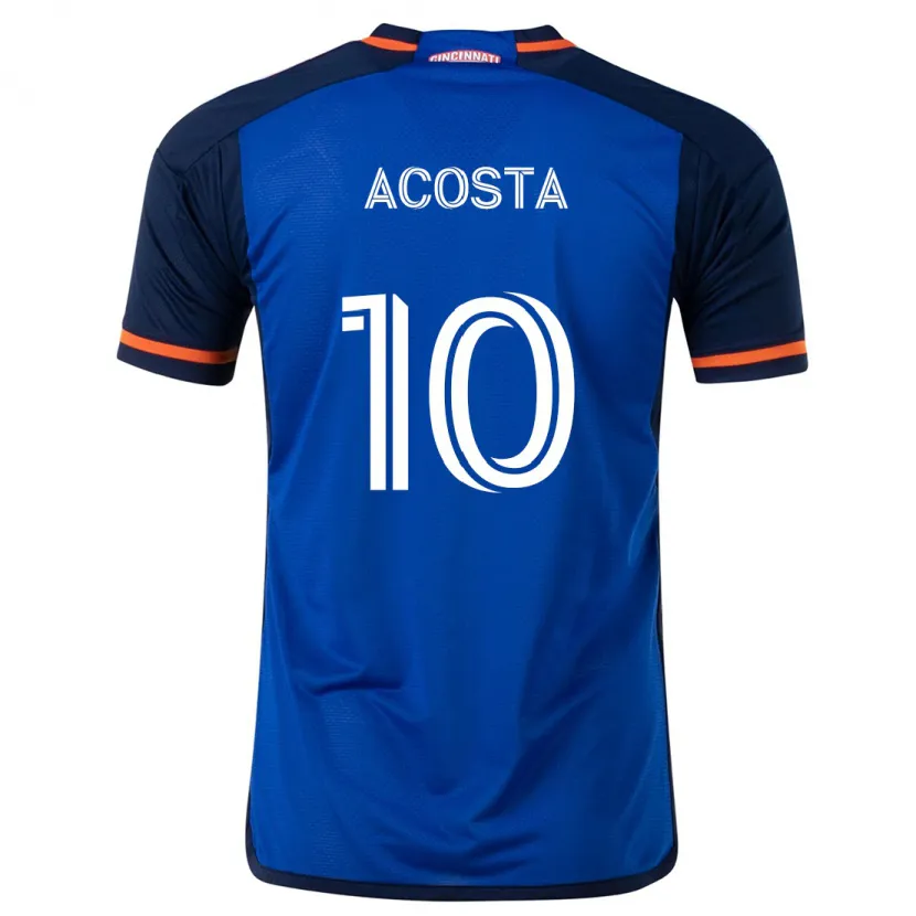 Danxen Kid Luciano Acosta #10 Blue White Home Jersey 2024/25 T-Shirt