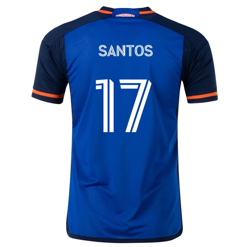 Danxen Kid Sergio Santos #17 Blue White Home Jersey 2024/25 T-Shirt