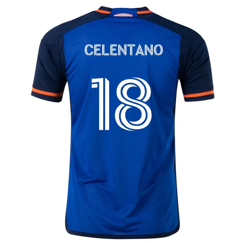 Danxen Kid Roman Celentano #18 Blue White Home Jersey 2024/25 T-Shirt