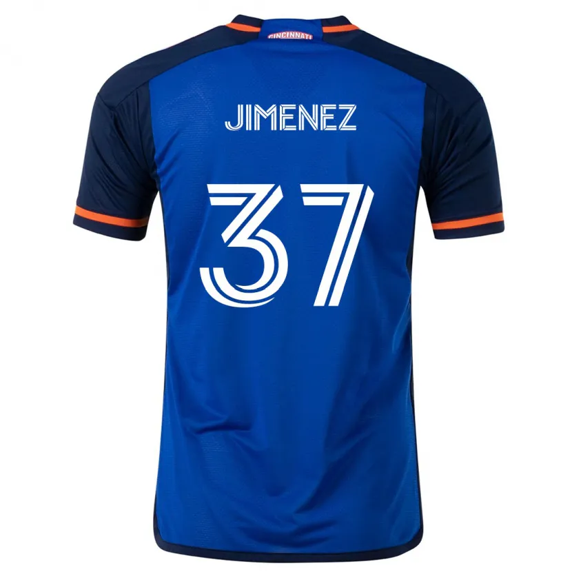 Danxen Kid Stiven Jimenez #37 Blue White Home Jersey 2024/25 T-Shirt