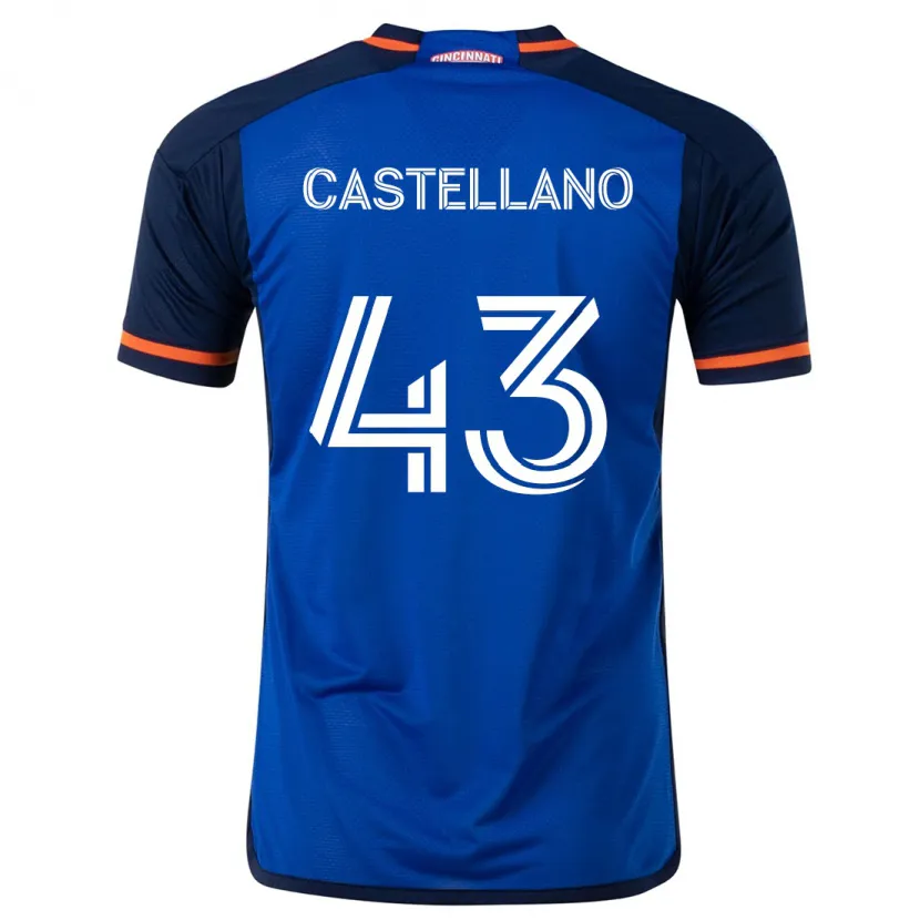 Danxen Kid Jesús Castellano #43 Blue White Home Jersey 2024/25 T-Shirt