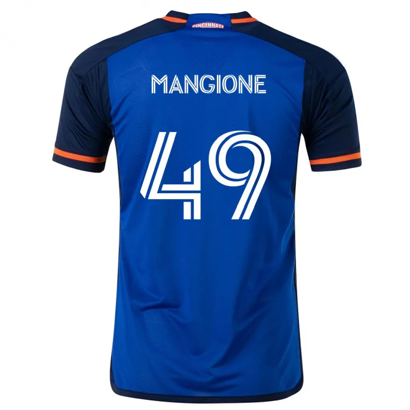 Danxen Kid Peter Mangione #49 Blue White Home Jersey 2024/25 T-Shirt