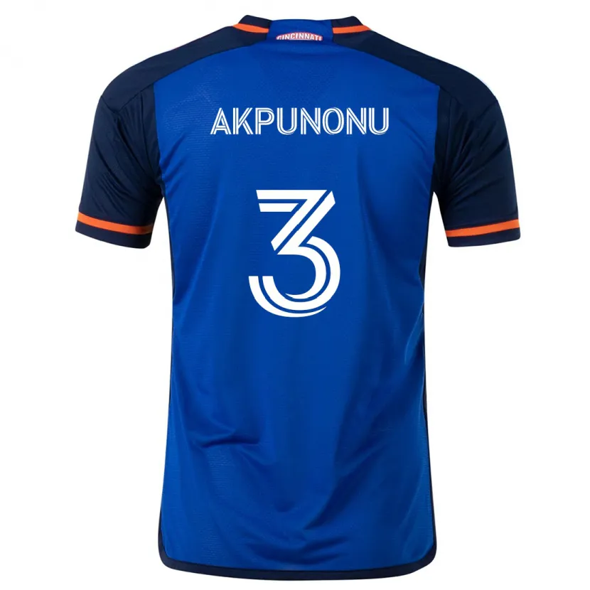 Danxen Kid Joey Akpunonu #3 Blue White Home Jersey 2024/25 T-Shirt