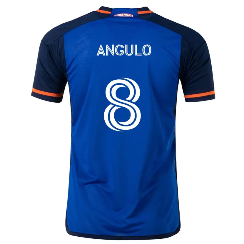 Danxen Kid Marco Angulo #8 Blue White Home Jersey 2024/25 T-Shirt