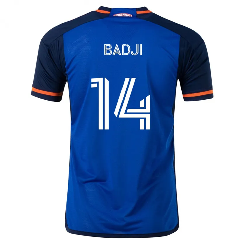 Danxen Kid Dominique Badji #14 Blue White Home Jersey 2024/25 T-Shirt