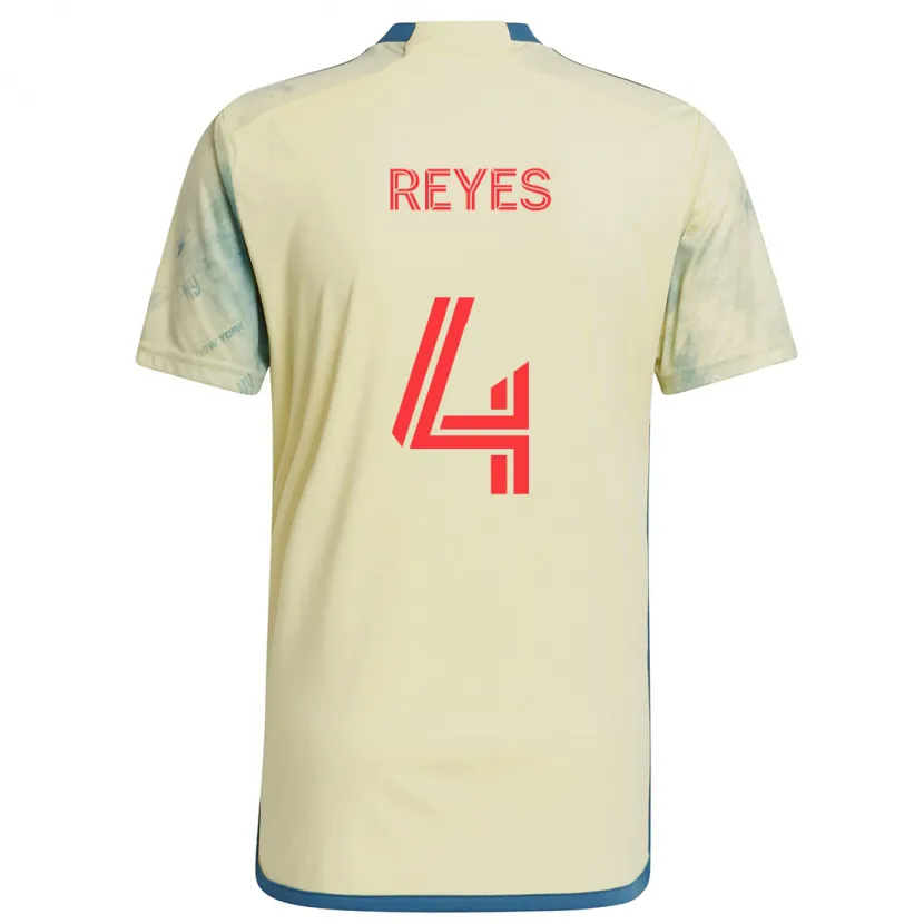 Danxen Kid Andrés Reyes #4 Yellow Red Blue Home Jersey 2024/25 T-Shirt