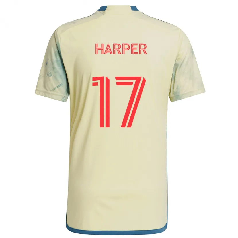 Danxen Kid Cameron Harper #17 Yellow Red Blue Home Jersey 2024/25 T-Shirt