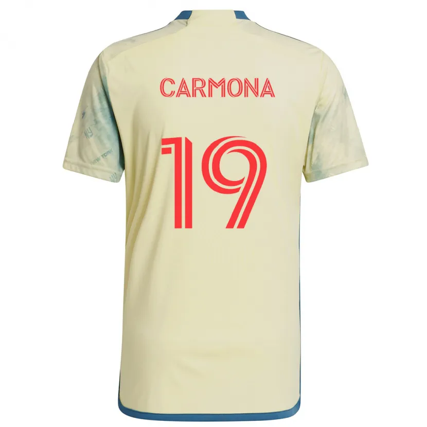 Danxen Kid Wikelman Carmona #19 Yellow Red Blue Home Jersey 2024/25 T-Shirt