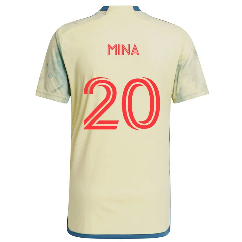 Danxen Kid Juan Mina #20 Yellow Red Blue Home Jersey 2024/25 T-Shirt