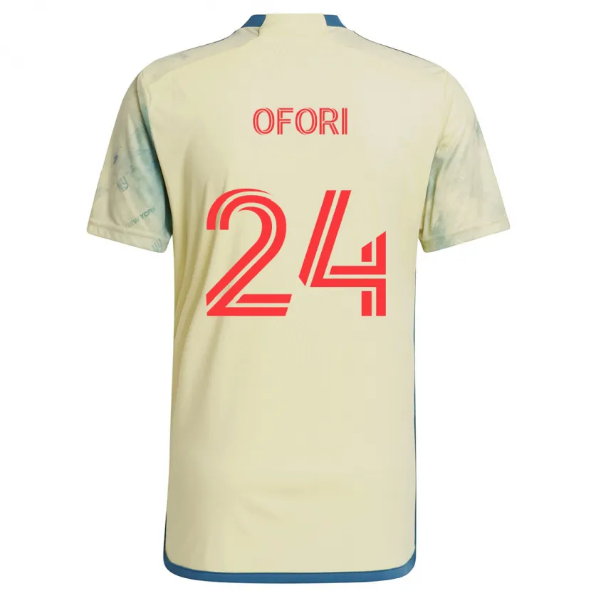 Danxen Kid Curtis Ofori #24 Yellow Red Blue Home Jersey 2024/25 T-Shirt