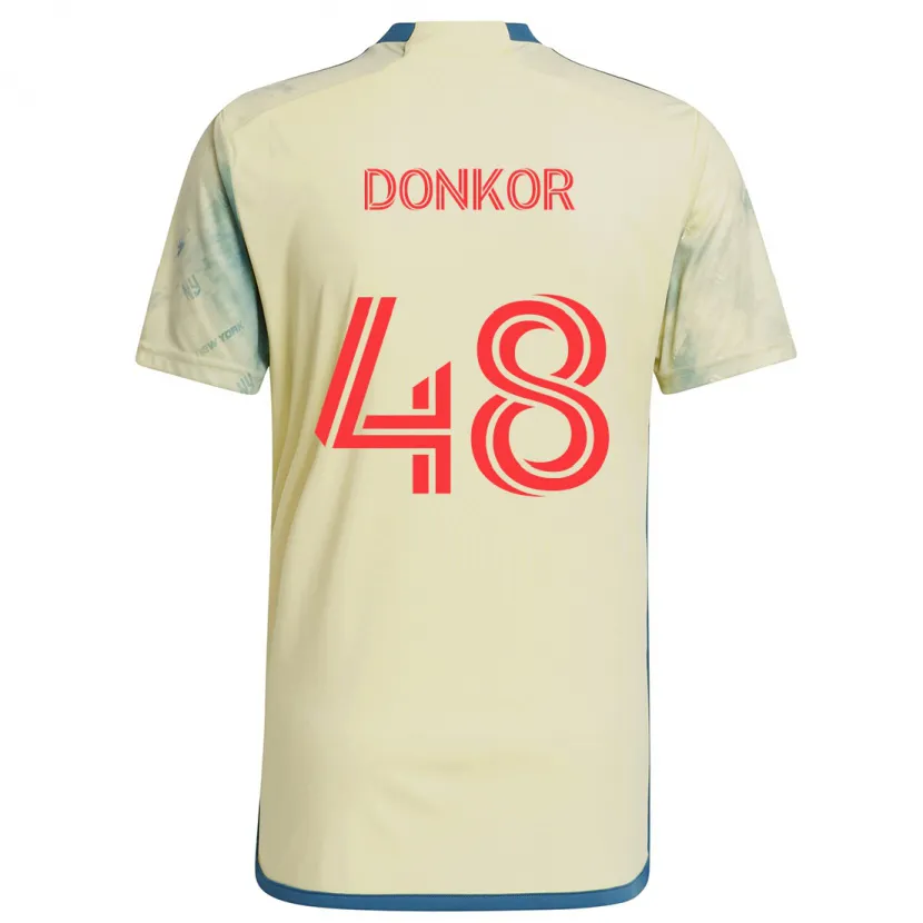 Danxen Kid Ronald Donkor #48 Yellow Red Blue Home Jersey 2024/25 T-Shirt