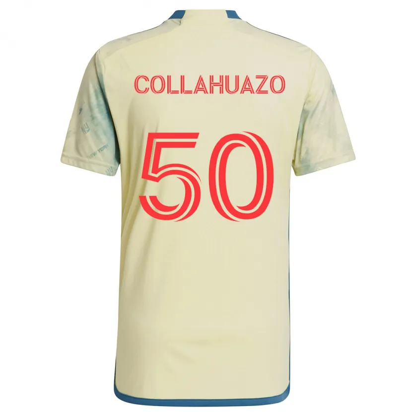 Danxen Kid Jair Collahuazo #50 Yellow Red Blue Home Jersey 2024/25 T-Shirt