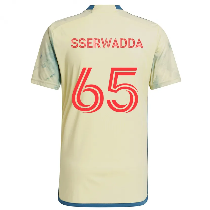 Danxen Kid Steven Sserwadda #65 Yellow Red Blue Home Jersey 2024/25 T-Shirt