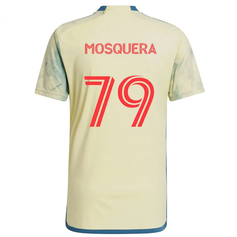 Danxen Kid Rafael Mosquera #79 Yellow Red Blue Home Jersey 2024/25 T-Shirt