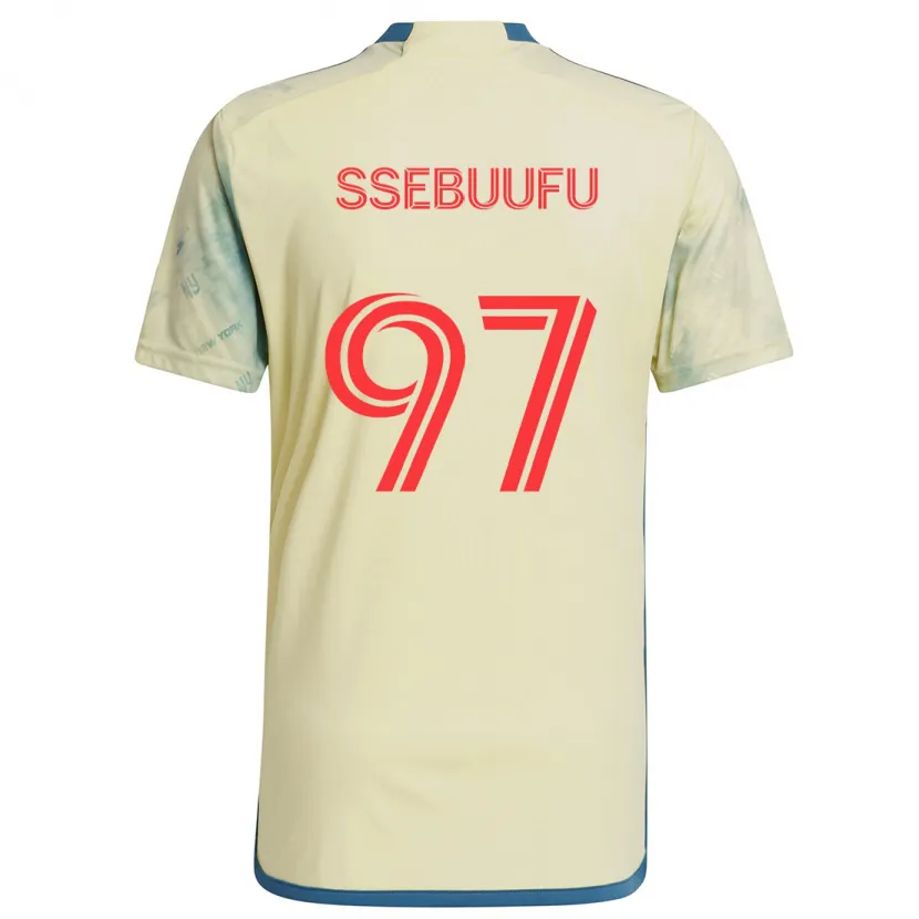 Danxen Kid Frank Ssebuufu #97 Yellow Red Blue Home Jersey 2024/25 T-Shirt