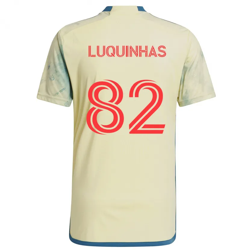 Danxen Kid Luquinhas #82 Yellow Red Blue Home Jersey 2024/25 T-Shirt