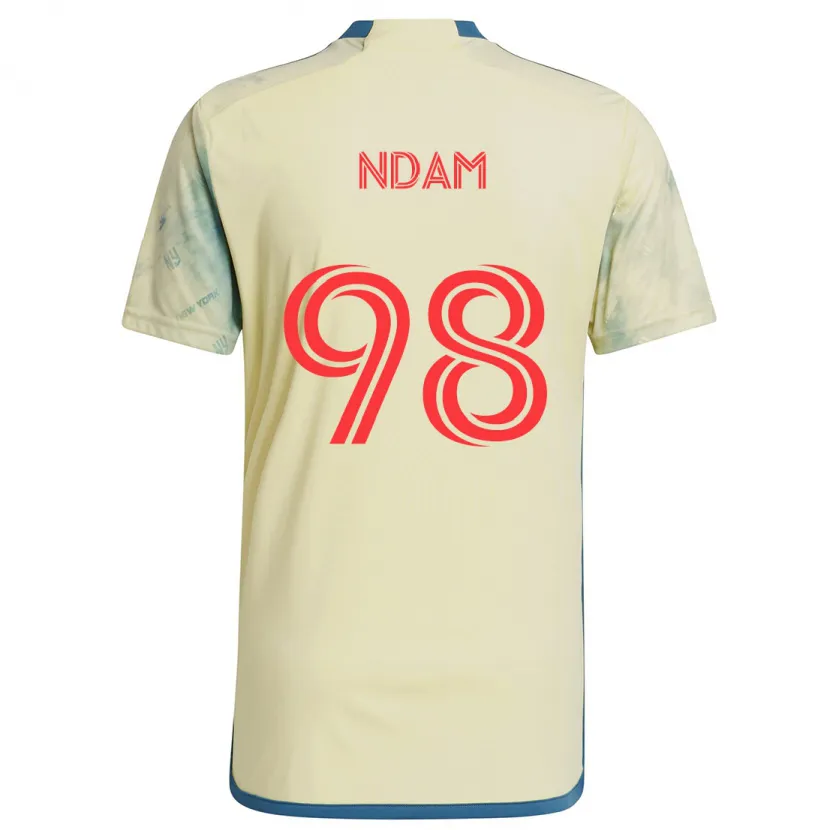 Danxen Kid Hassan Ndam #98 Yellow Red Blue Home Jersey 2024/25 T-Shirt