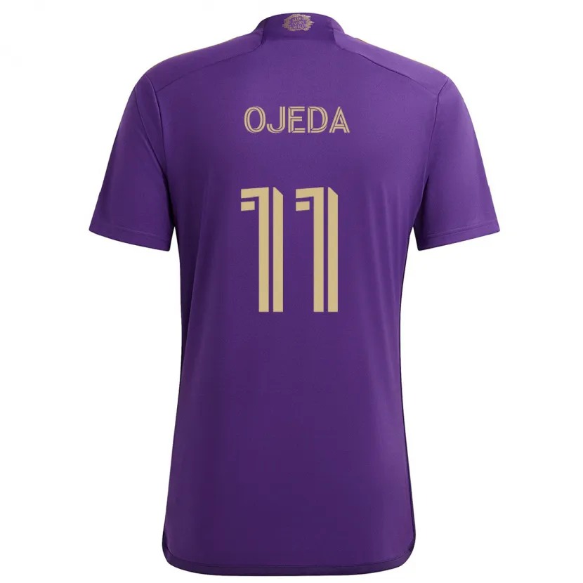 Danxen Kid Martín Ojeda #11 Purple Yellow Home Jersey 2024/25 T-Shirt