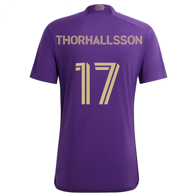 Danxen Kid Dagur Dan Thórhallsson #17 Purple Yellow Home Jersey 2024/25 T-Shirt