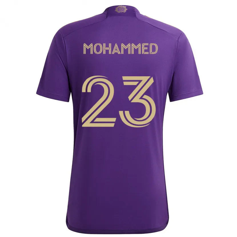 Danxen Kid Shak Mohammed #23 Purple Yellow Home Jersey 2024/25 T-Shirt