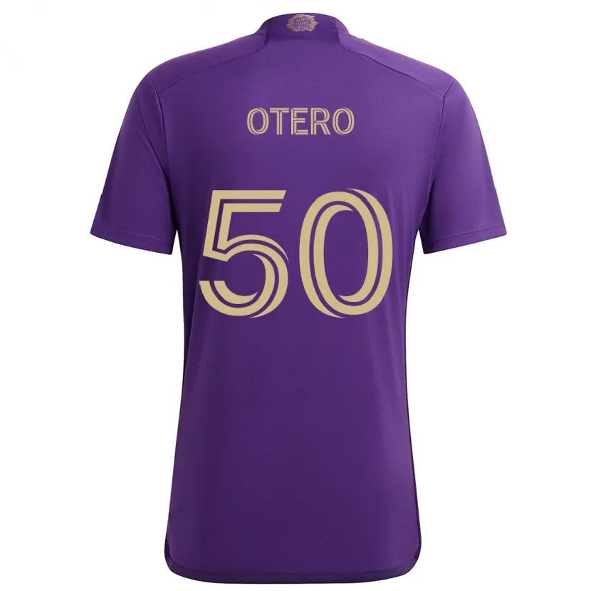 Danxen Kid Javier Otero #50 Purple Yellow Home Jersey 2024/25 T-Shirt