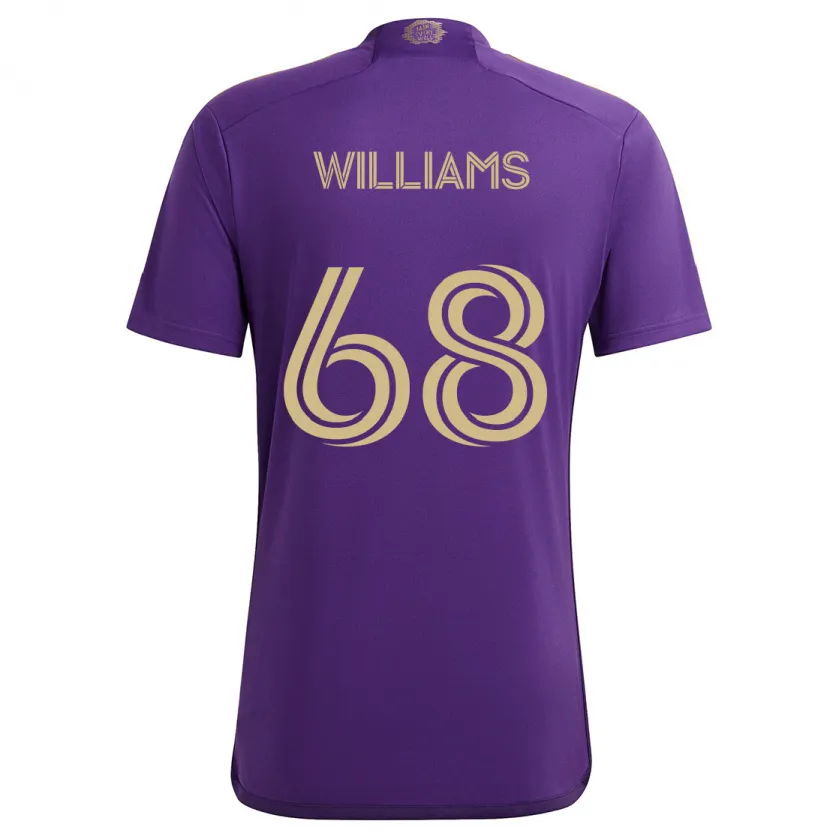 Danxen Kid Thomas Williams #68 Purple Yellow Home Jersey 2024/25 T-Shirt