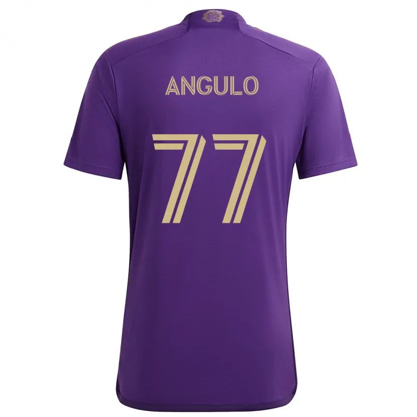 Danxen Kid Iván Angulo #77 Purple Yellow Home Jersey 2024/25 T-Shirt