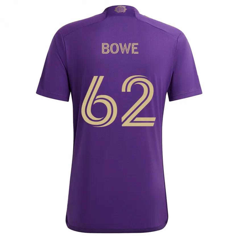 Danxen Kid Thomas Bowe #62 Purple Yellow Home Jersey 2024/25 T-Shirt