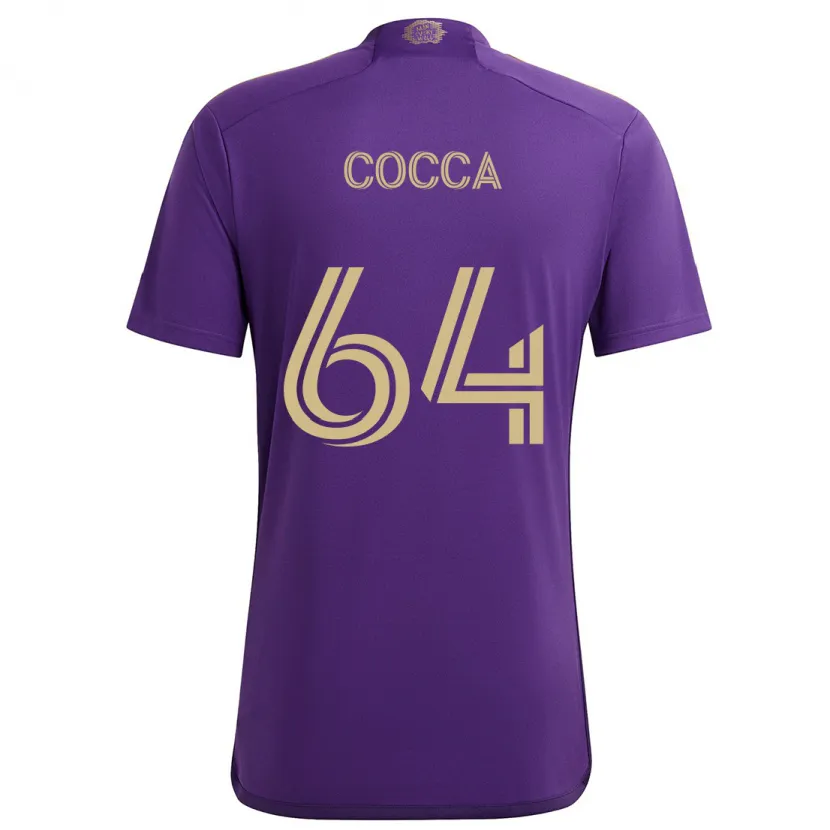 Danxen Kid Manuel Cocca #64 Purple Yellow Home Jersey 2024/25 T-Shirt