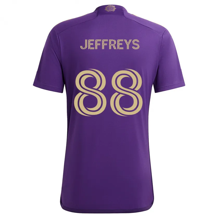 Danxen Kid Tj Jeffreys #88 Purple Yellow Home Jersey 2024/25 T-Shirt