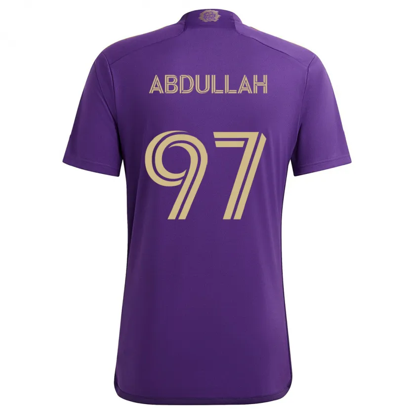 Danxen Kid Majed Abdullah #97 Purple Yellow Home Jersey 2024/25 T-Shirt