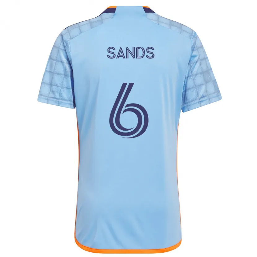 Danxen Kid James Sands #6 Blue Orange Home Jersey 2024/25 T-Shirt