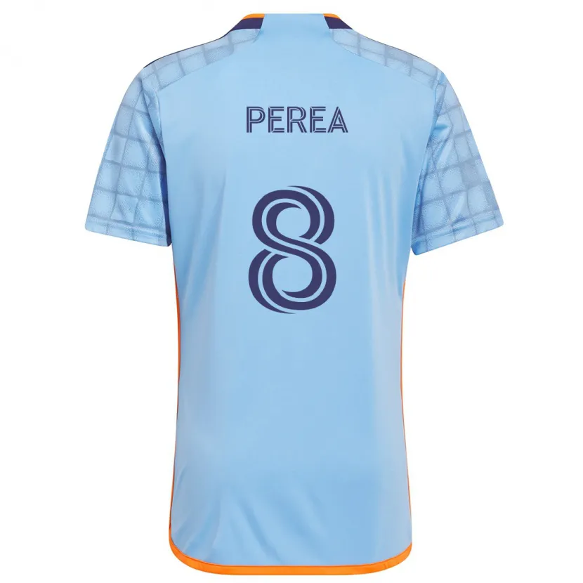 Danxen Kid Andrés Perea #8 Blue Orange Home Jersey 2024/25 T-Shirt