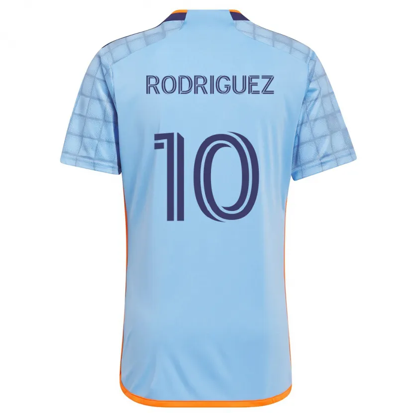 Danxen Kid Santiago Rodríguez #10 Blue Orange Home Jersey 2024/25 T-Shirt