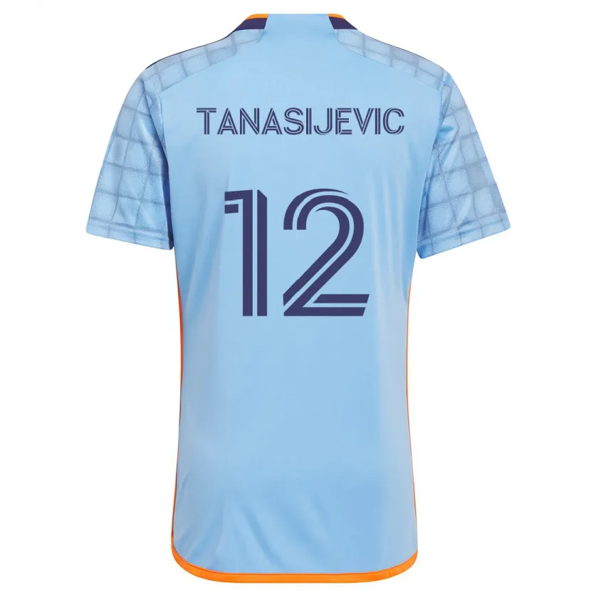 Danxen Kid Strahinja Tanasijevic #12 Blue Orange Home Jersey 2024/25 T-Shirt