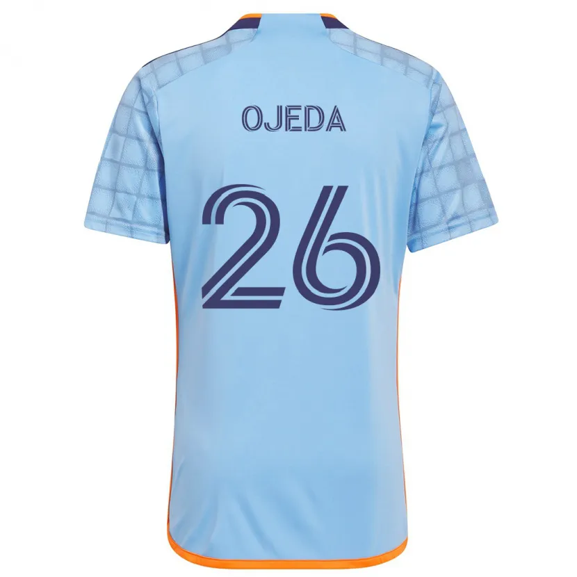 Danxen Kid Agustín Ojeda #26 Blue Orange Home Jersey 2024/25 T-Shirt