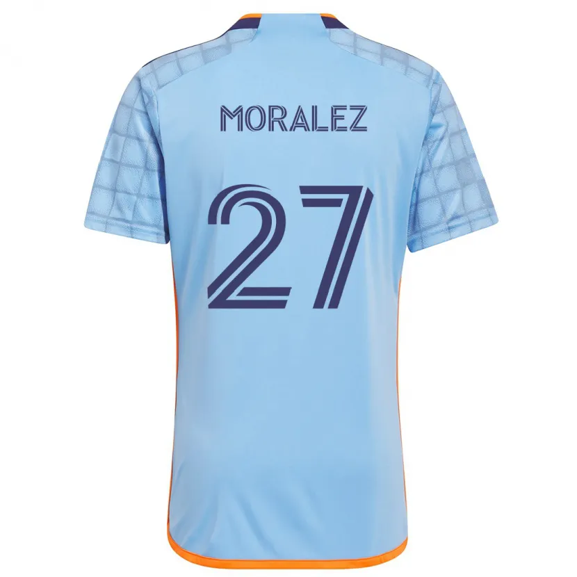 Danxen Kid Maxi Moralez #27 Blue Orange Home Jersey 2024/25 T-Shirt