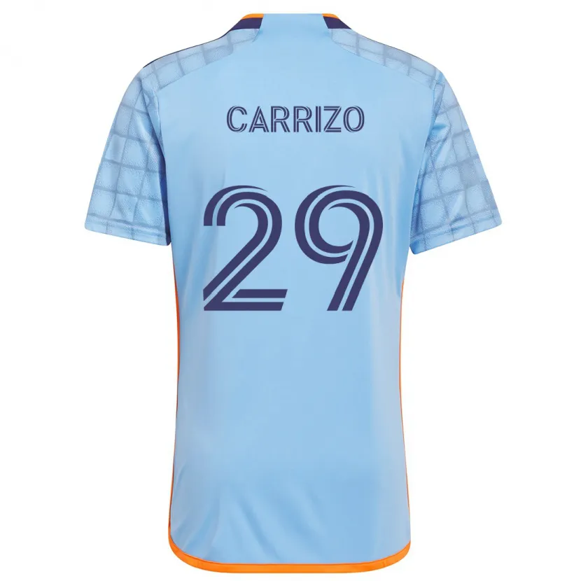 Danxen Kid Máximo Carrizo #29 Blue Orange Home Jersey 2024/25 T-Shirt