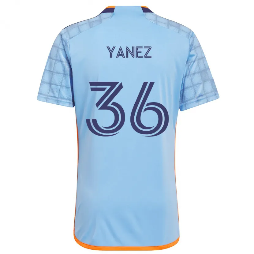 Danxen Kid Zidane Yañez #36 Blue Orange Home Jersey 2024/25 T-Shirt