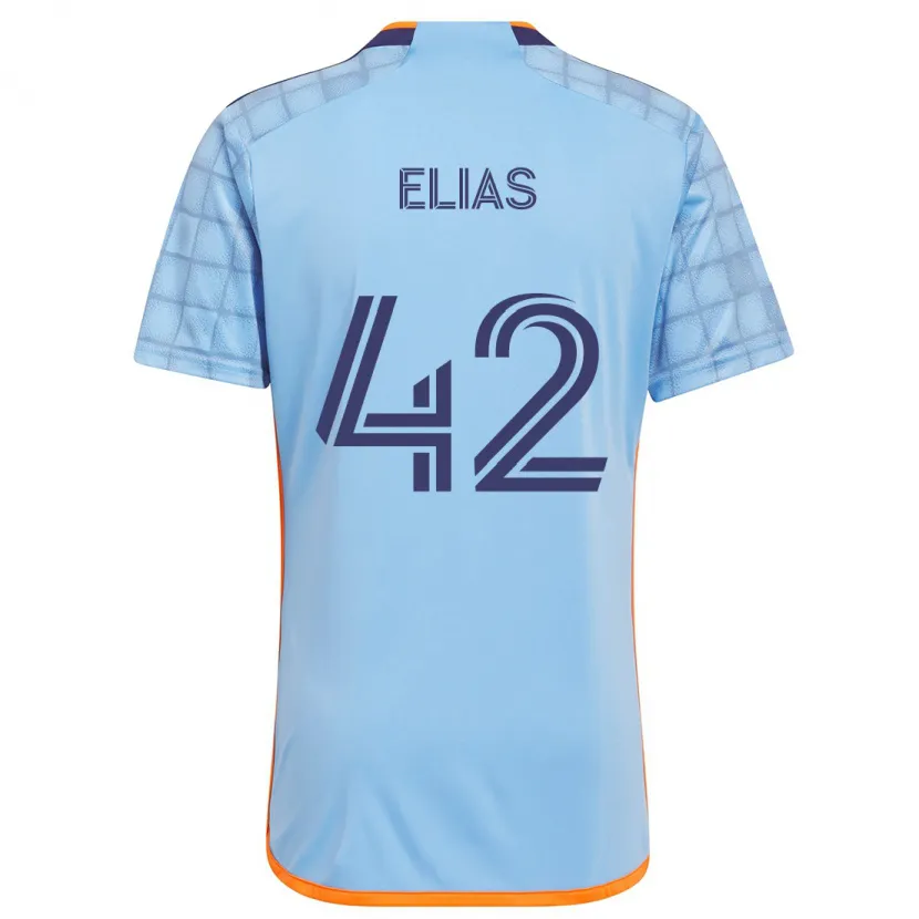 Danxen Kid Piero Elias #42 Blue Orange Home Jersey 2024/25 T-Shirt