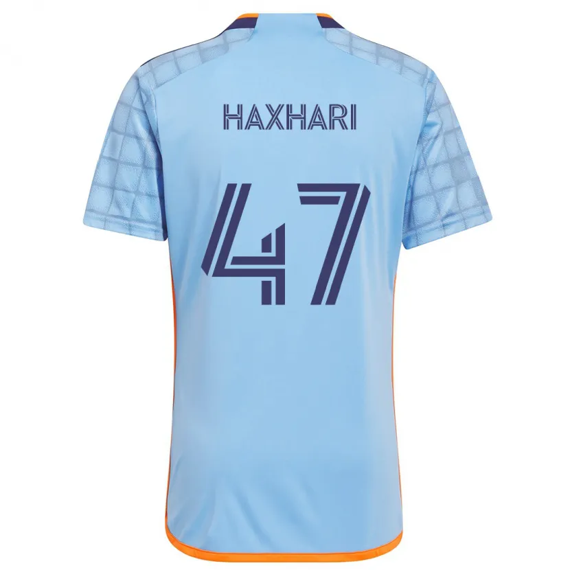 Danxen Kid Klevis Haxhari #47 Blue Orange Home Jersey 2024/25 T-Shirt