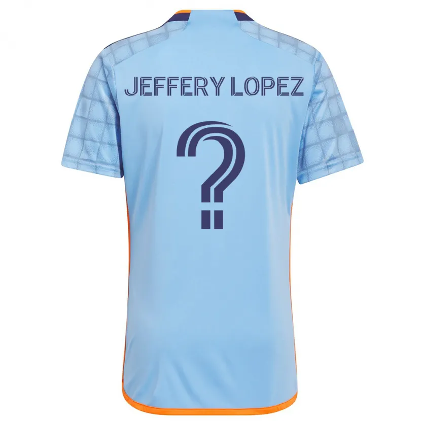 Danxen Kid Jeffery López #0 Blue Orange Home Jersey 2024/25 T-Shirt