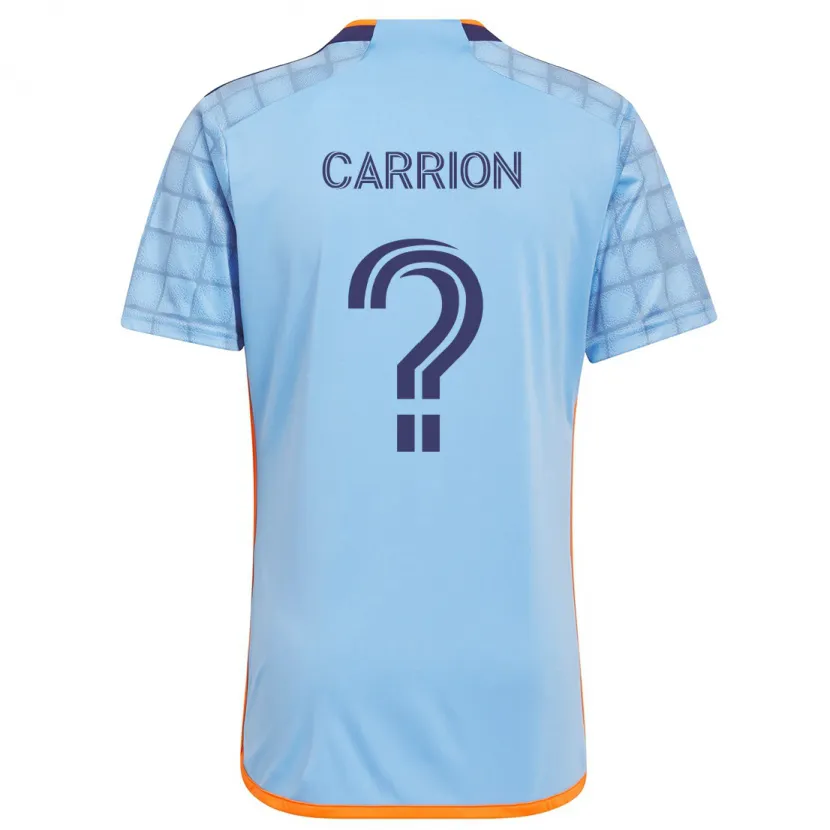 Danxen Kid Emanuel Carrion #0 Blue Orange Home Jersey 2024/25 T-Shirt