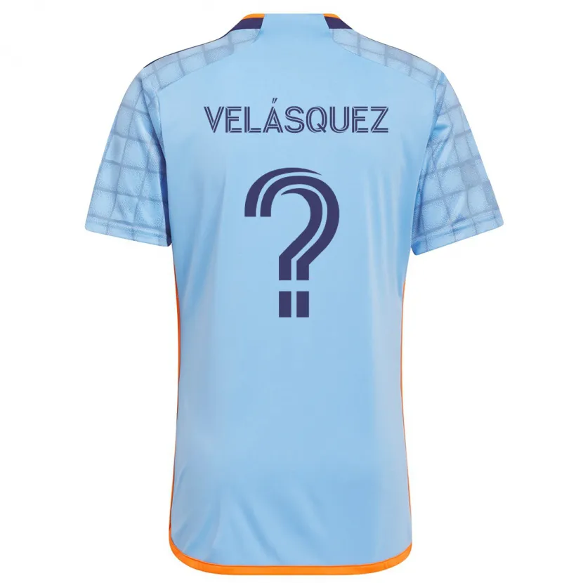 Danxen Kid Aidan Velásquez #0 Blue Orange Home Jersey 2024/25 T-Shirt