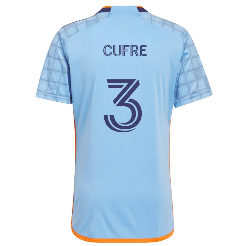 Danxen Kid Braian Cufré #3 Blue Orange Home Jersey 2024/25 T-Shirt