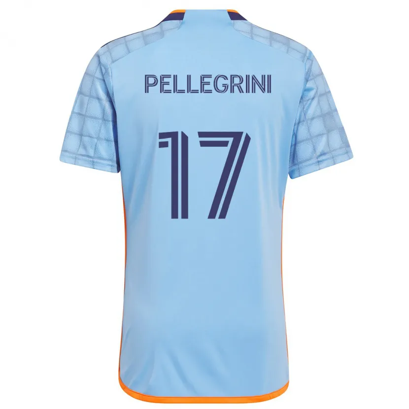 Danxen Kid Matías Pellegrini #17 Blue Orange Home Jersey 2024/25 T-Shirt